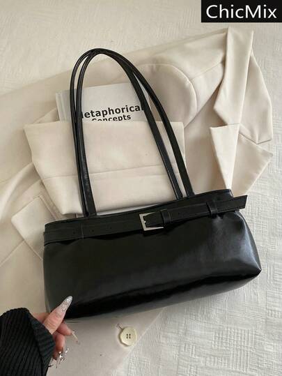 Nuevo bolso de hombro de estilo minimalista de moda para otoño/invierno — estilo ZARA, precio SHEIN