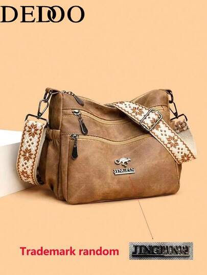 Dedoo Bolso cruzado de material suave para mujer — estilo ZARA, precio SHEIN